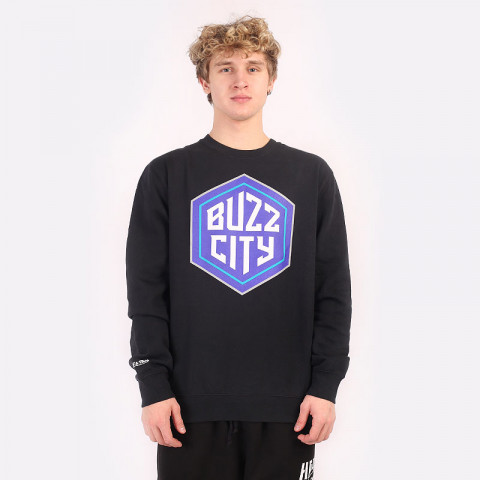 мужская толстовка Mitchell and ness Buzz City Logo Crew  